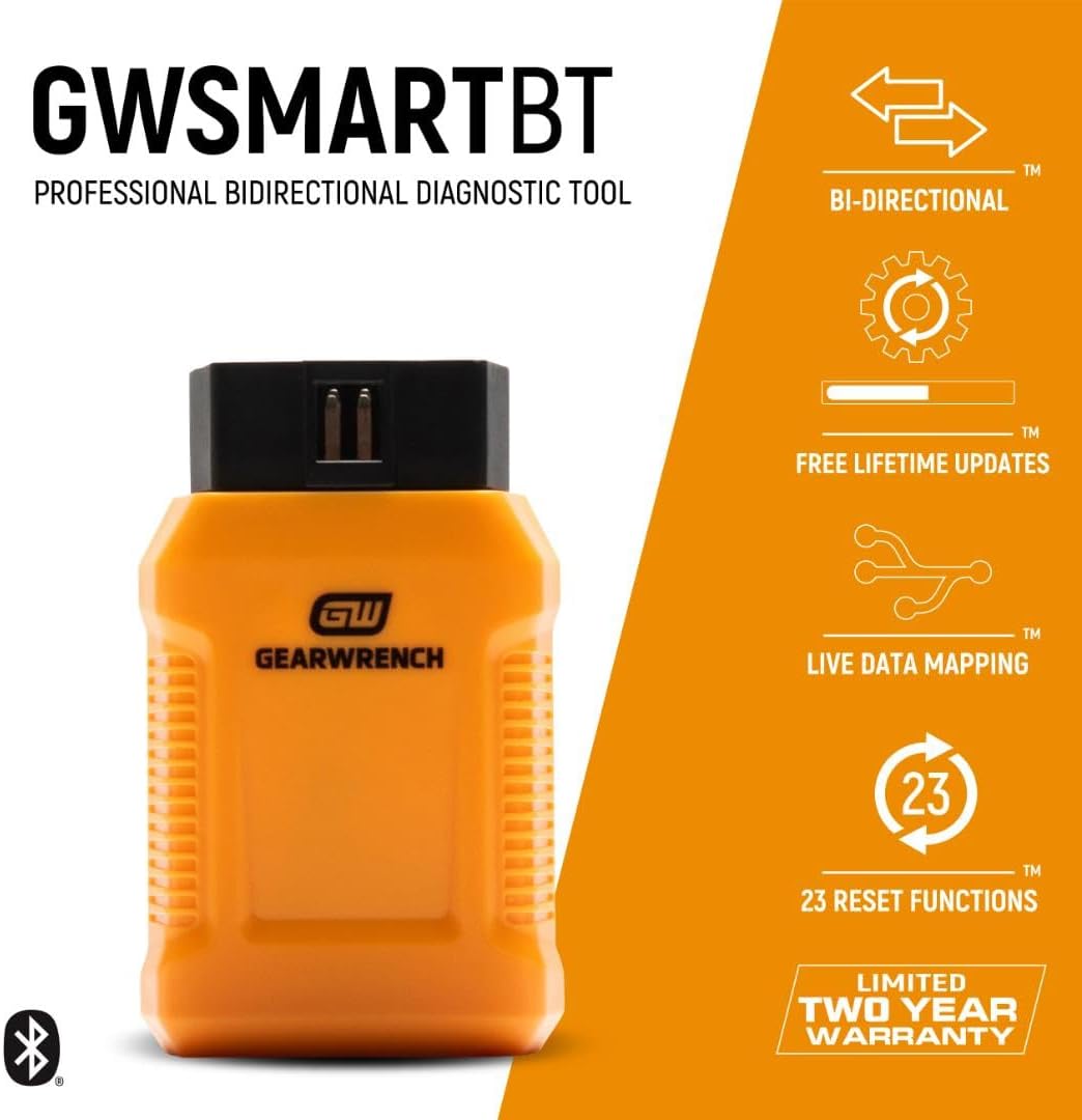 GearWrench GWSMARTBT Professional Bi-Directional Diagnostic Scan Tool