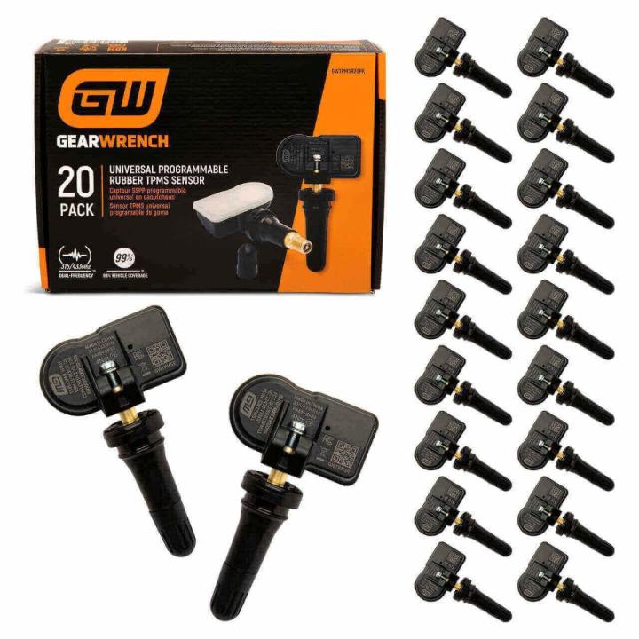 GearWrench GWTPMSR20PK Universal Programmable Rubber TPMS Sensor (20-Pack)