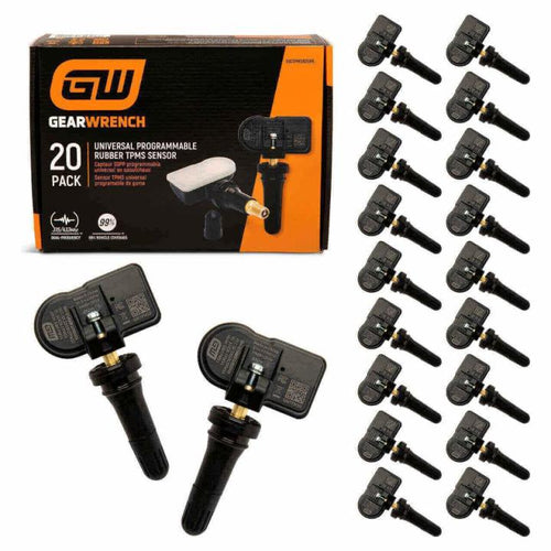 GearWrench GWTPMSR20PK Universal Programmable Rubber TPMS Sensor (20-Pack)