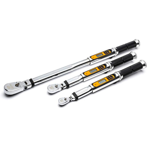 Gearwrench 85194 1/4" Drive 120XP Flex Head Electronic Torque Wrench With Angle, 2-20 FT-LB, 15.45" Long, Includes Molded Case