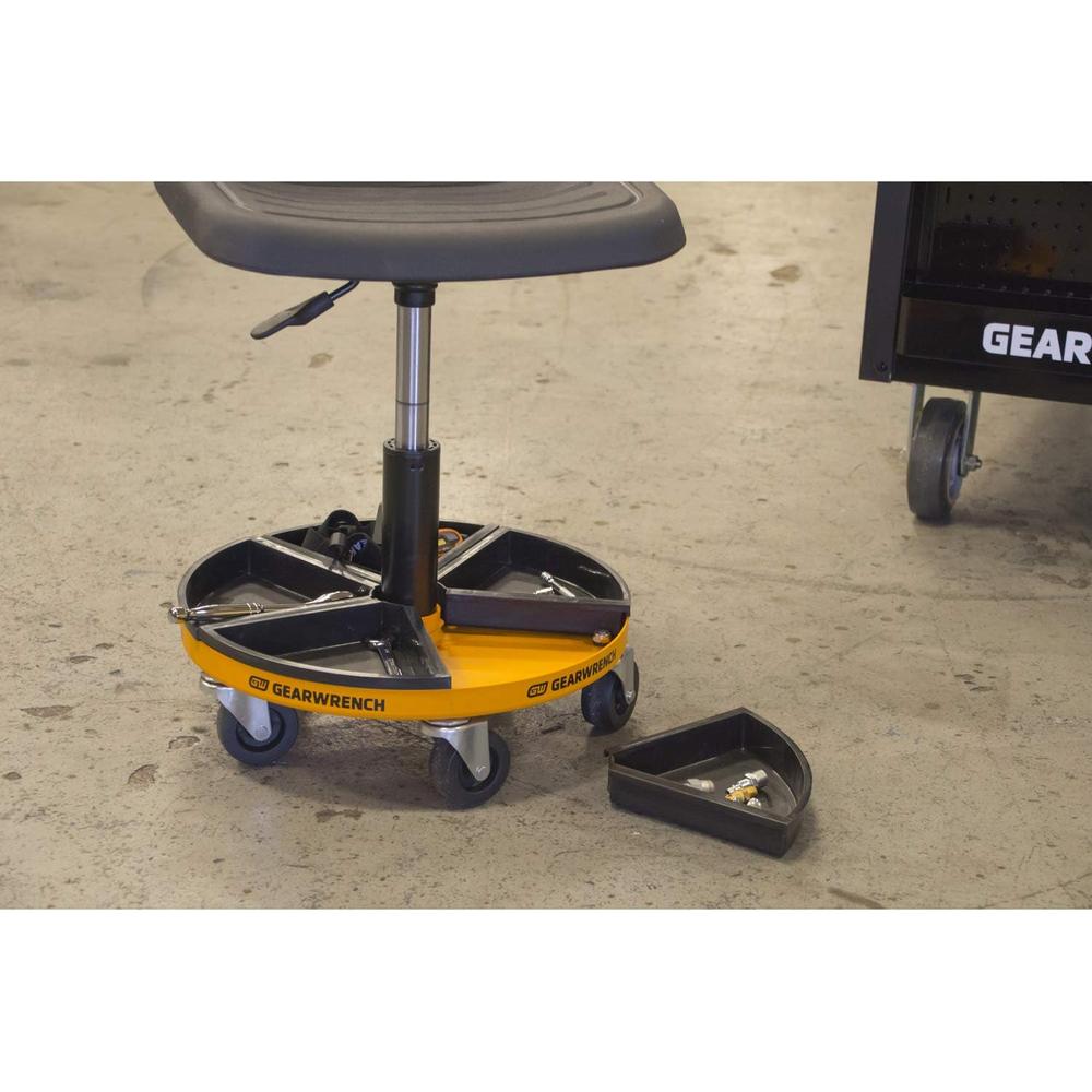 Gearwrench Adjustable Height Swivel Mechanics Seat 18" to 22" - 86994