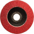 Gemtex Abrasives 812745040 4.5" x 7/8" Flat Face Ceramic Flap Disc, Standard Density 40 Grit 5/Box - MPR Tools & Equipment