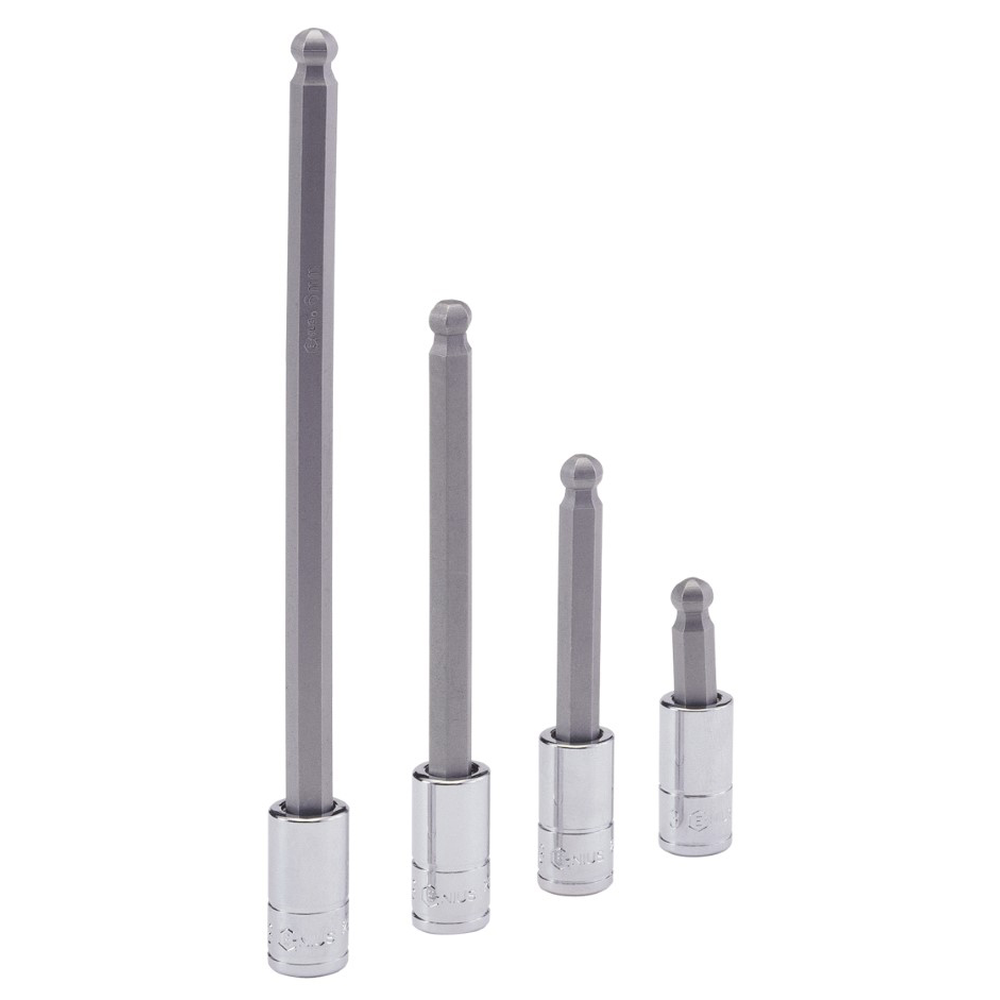 Genius Tools GNS208-2533 1/4 Dr 3Mm Hex Bit 100Mml - MPR Tools & Equipment