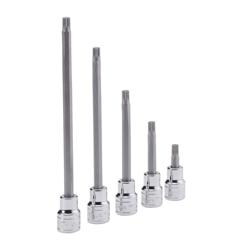 Genius Tools GNS308-8506 3/8" Dr. M6 Triple Square Bit Socket 110Mml - MPR Tools & Equipment