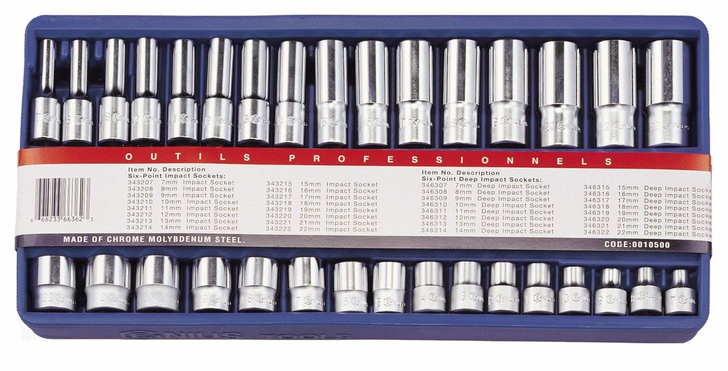 Genius Tools GNS343207 3/8"Dr. Impact Socket 7Mm - MPR Tools & Equipment