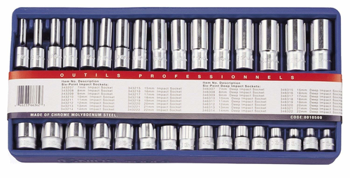 Genius Tools GNS343209 3/8" Dr. Impact Socket 9Mm - MPR Tools & Equipment