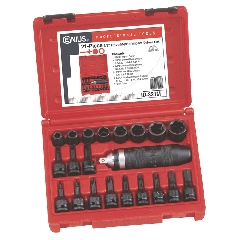 Genius Tools GNS343211 3/8"Dr. Impact Socket 11Mm - MPR Tools & Equipment