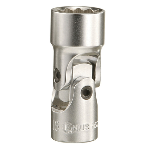 Genius Tools GNS355613 3/8" Dr.13Mm 12 Pt. Universal Hand Socket - MPR Tools & Equipment