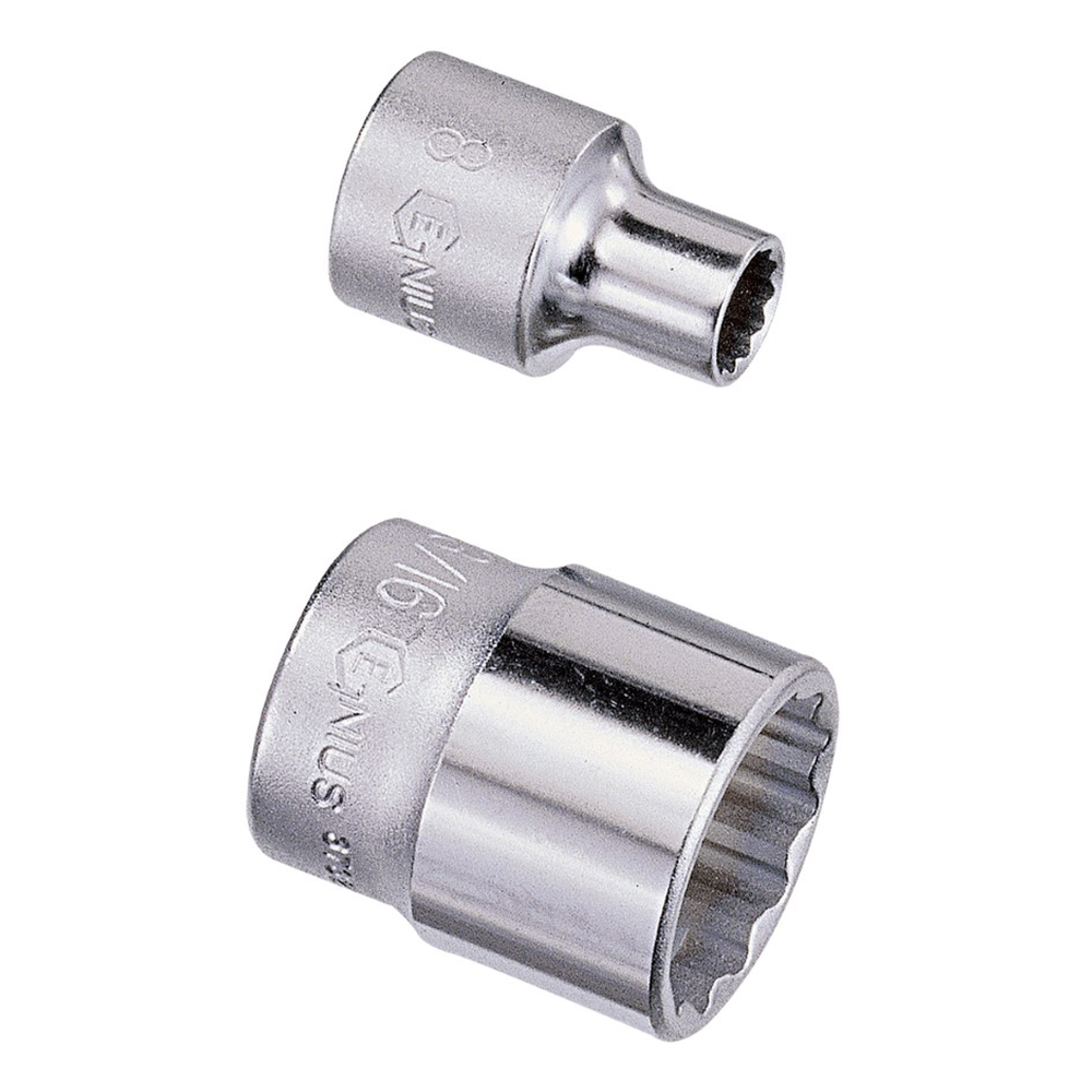 Genius Tools GNS373226 3/8"Dr. Impact Socket 12P 13/1 - MPR Tools & Equipment