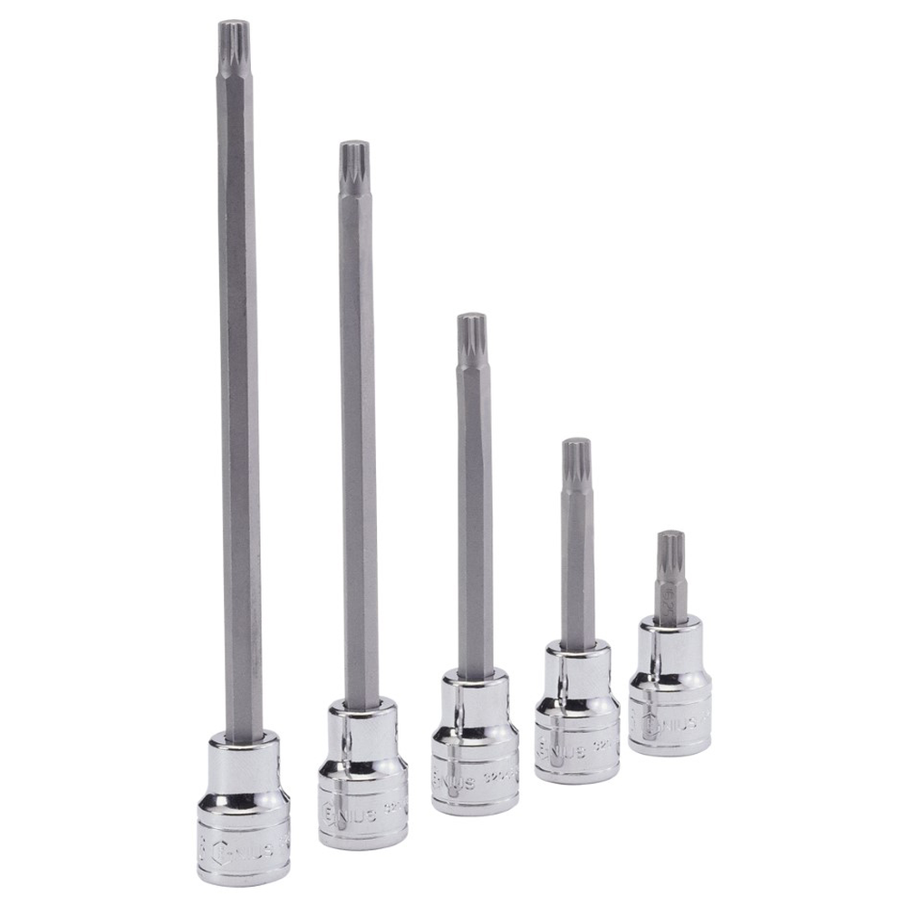 Genius Tools GNS442-8812 1/2"Dr. M12 Triple Square Bit Socket 230Mml - MPR Tools & Equipment