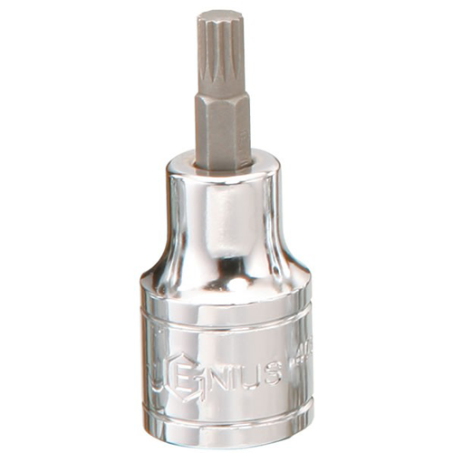 Genius Tools GNS444-8114 1/2"Dr. M14 55Ml Bit Socket - MPR Tools & Equipment