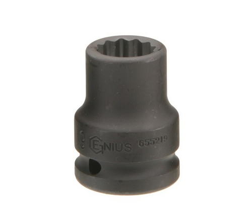 Genius Tools GNS453818 1/2"Dr 18Mm Thin Impact Socket - MPR Tools & Equipment