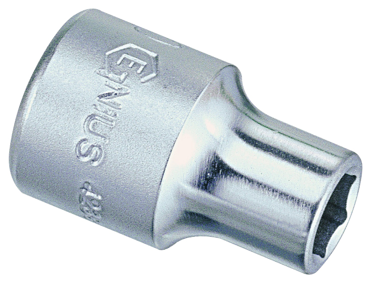 Genius Tools GNS483814 1/2"Dr. 7/16" Socket - MPR Tools & Equipment