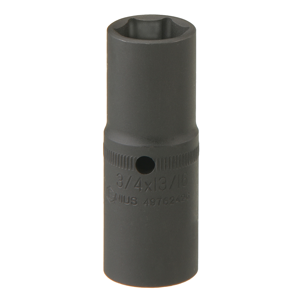 Genius Tools GNS49762426 1/2"Dr.3/4"X13/16" Thin Wall Flip Impact Socket - MPR Tools & Equipment