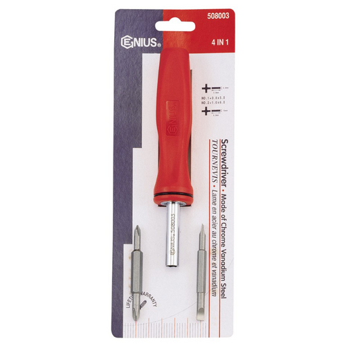 Genius Tools GNS508003 4-1 Screwdriver - MPR Tools & Equipment