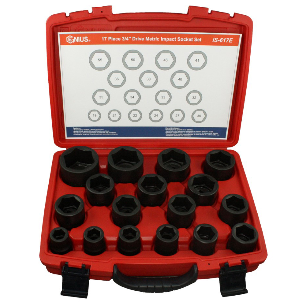 Genius Tools GNS645244 3/4" Dr. 44Mm Impact Socket - MPR Tools & Equipment