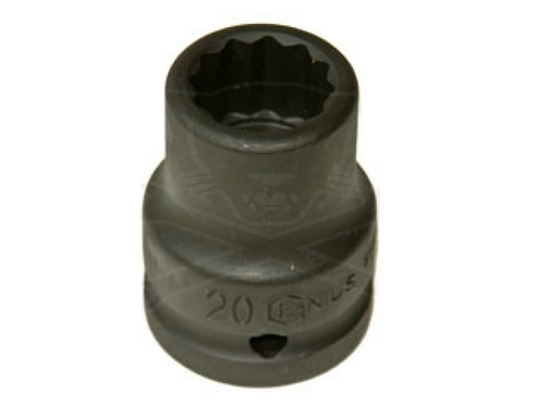 Genius Tools GNS655238 3/4" Dr. 38Mm(12 Pt.) Thin Wall Impact Socket - MPR Tools & Equipment