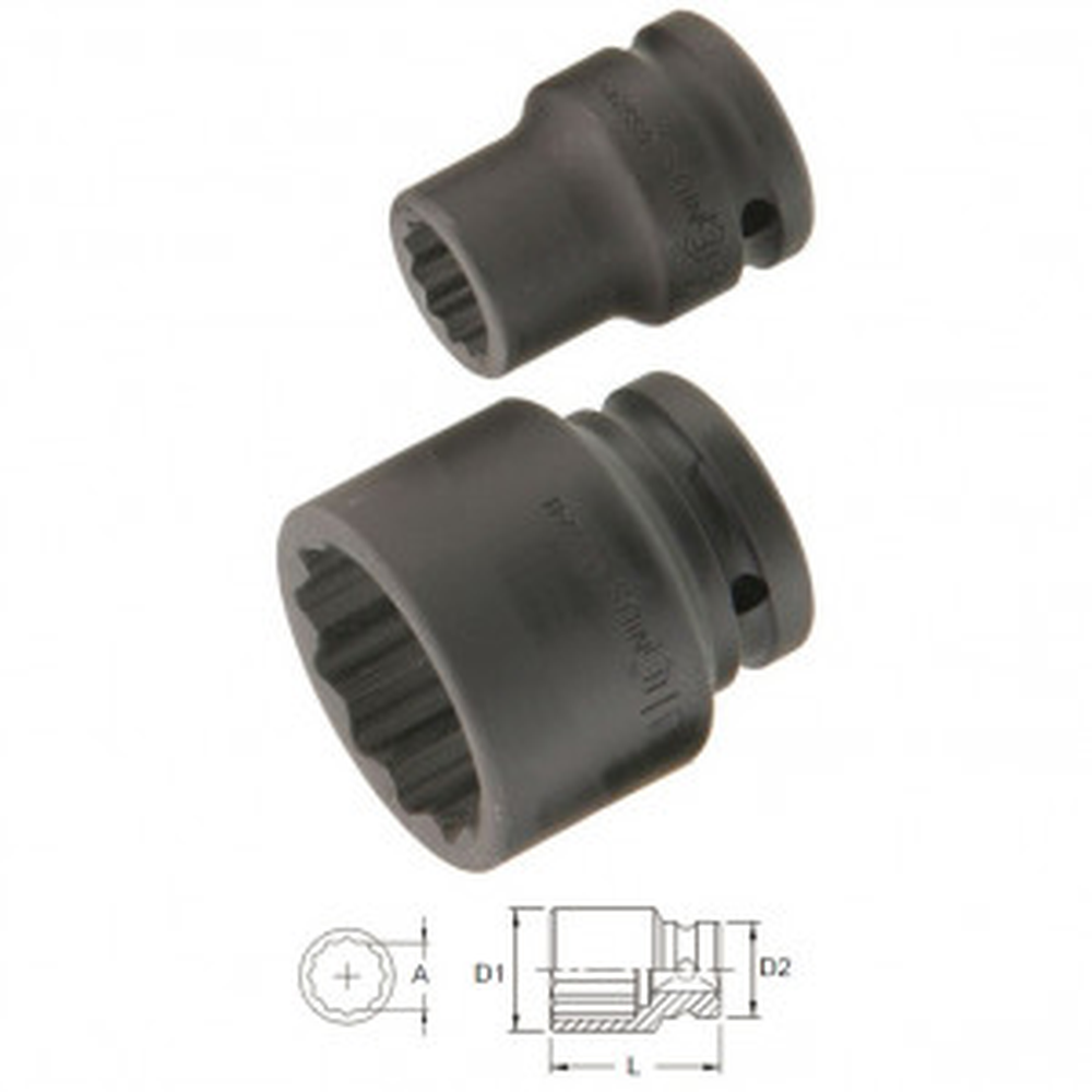 Genius Tools GNS655258 Impact Socket 3/4 Drive 58Mm - MPR Tools & Equipment