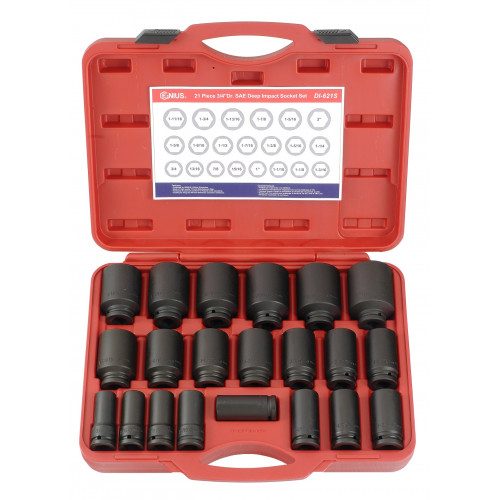 Genius Tools GNS695246 3/4"Dr 1 7/16'Thin Imp.Socket - MPR Tools & Equipment