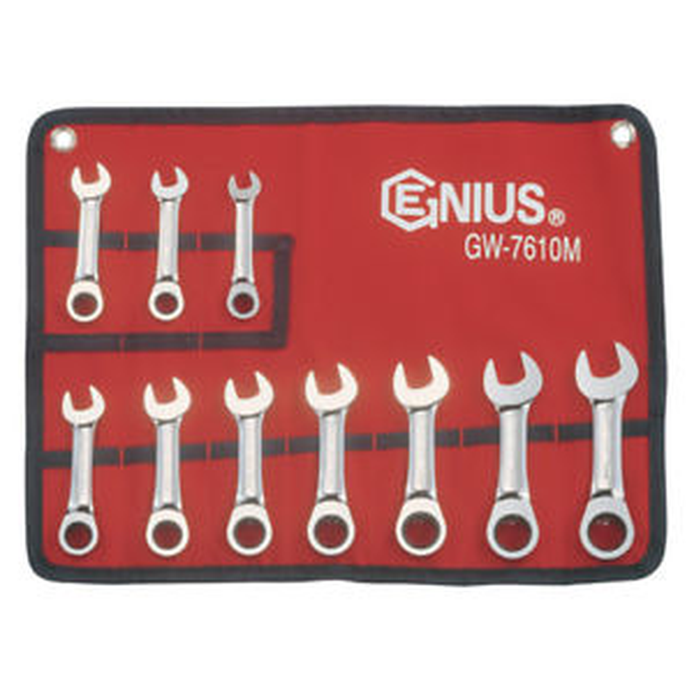 Genius Tools GNS760213 13Mm Stubby Combination Ratcheting Wrench 108Mml - MPR Tools & Equipment