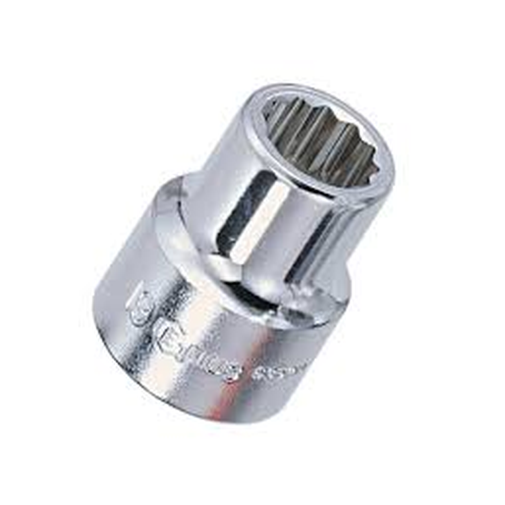 Genius Tools GNS837041 1" Dr. 41Mm 12-Pt Hand Socket 70Mml - MPR Tools & Equipment