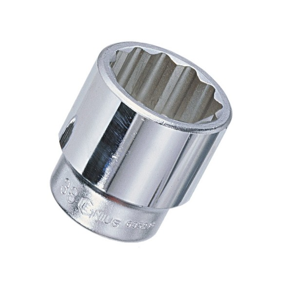 Genius Tools GNS877092 1" Dr. 2-7/8" 12-Pt Hand Socket - MPR Tools & Equipment