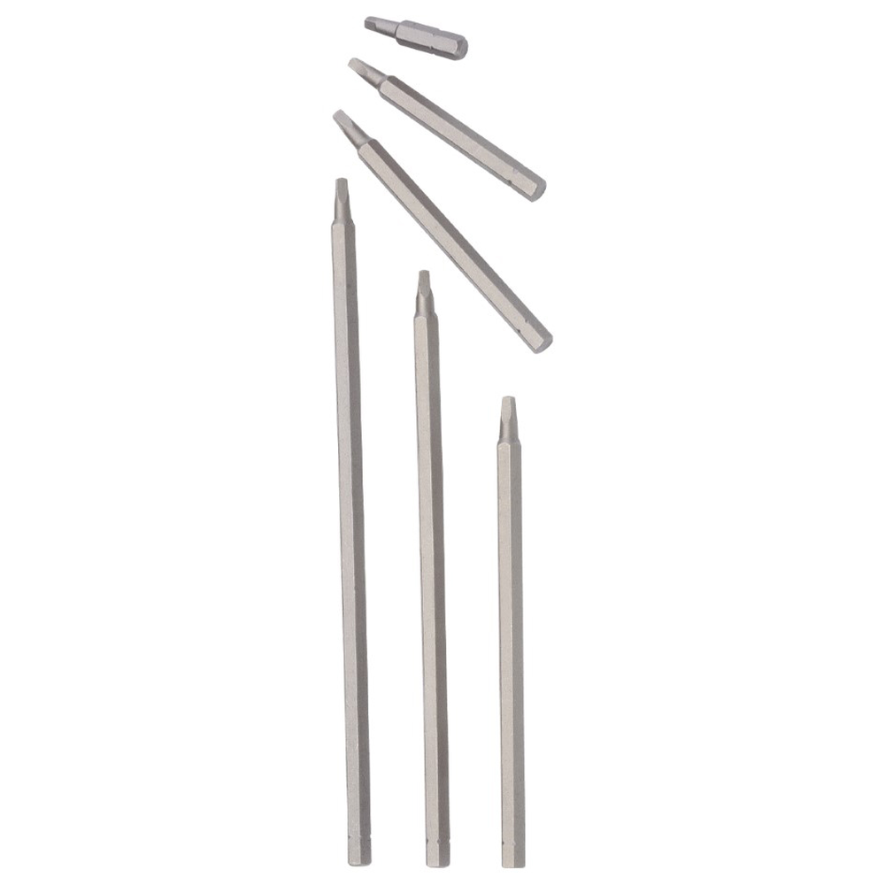 Genius Tools GNS9600 1/4" Hex Shank, S#0 Square Screwdriver Bit 125Mml - MPR Tools & Equipment