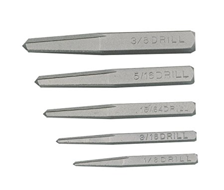 Genius Tools GNSATEX5 Taper Bit Extract.3-5-6-8-9 Mm 5Pces - MPR Tools & Equipment