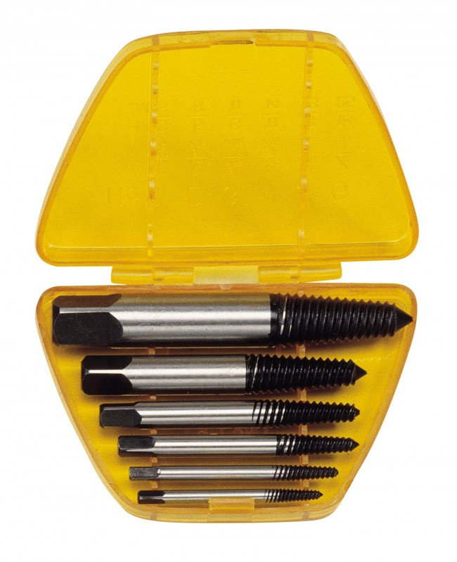 Genius Tools GNSATEX6 6Pcs Screw Extractor - MPR Tools & Equipment