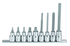 Genius Tools GNSBS-409L 9Pc 1/2" Dr. Metric Hex Bit Socket Set - MPR Tools & Equipment
