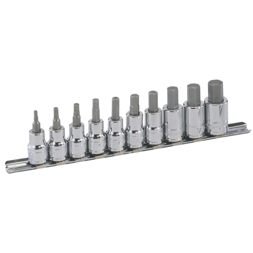Genius Tools GNSBS-410TA 10Pc 1/2"Dr Star Bit Socket - MPR Tools & Equipment