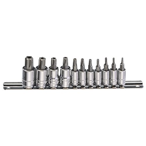 Genius Tools GNSBS2311P 11Pc 1/4 & 3/8"Dr Pentacle Bit - MPR Tools & Equipment