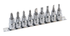 Genius Tools GNSBS309S 9Pcs Bits Assorties 3/8"Dr - MPR Tools & Equipment