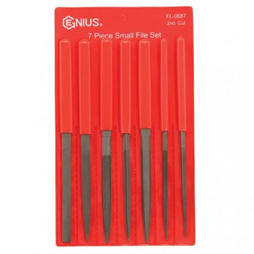 Genius Tools GNSFL-0687 7 Pc Small File Set - MPR Tools & Equipment