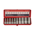 Genius Tools GNSGS410DM 10Pc 1/2"Dr.Metric Deep Socket - MPR Tools & Equipment