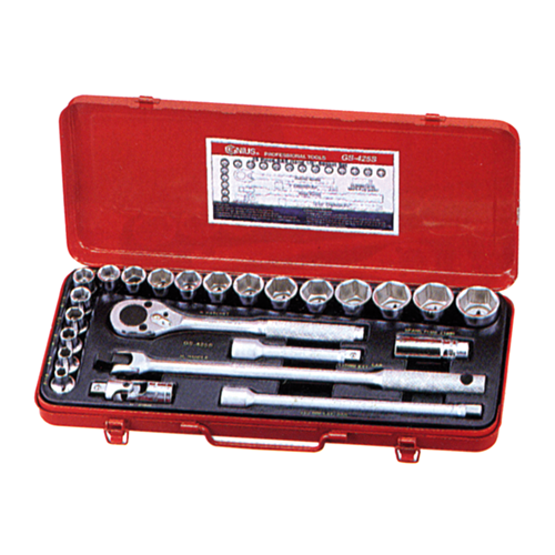 Genius Tools GNSGS425M 1/2Dr. Hand Skt. Set Metric - MPR Tools & Equipment