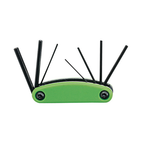 Genius Tools GNSHK007MF 7Pc Metric Fold Up Hex Key 1.2 - MPR Tools & Equipment