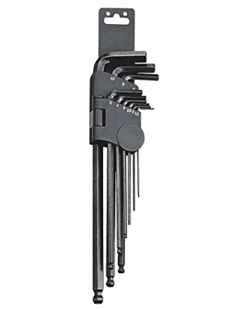 Genius Tools GNSHK009SB 9Pc Sae Ball Hex Key Set 1/16/ - MPR Tools & Equipment