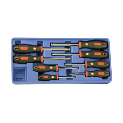 Genius Tools GNSHR-578MW 8Pc Metric Wob.Hex Screwd. - MPR Tools & Equipment