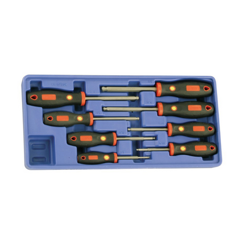 Genius Tools GNSHR-578SW 8Pc Sae Wob.Hex Screwd.Set - MPR Tools & Equipment