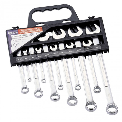 Genius Tools GNSHS011M Metric Wrench Set 11 Pcs - MPR Tools & Equipment