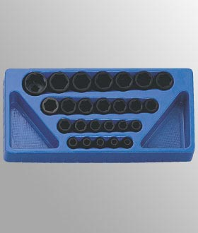 Genius Tools GNSIS425M Imp. Socket Set Met. 25Pcs - MPR Tools & Equipment