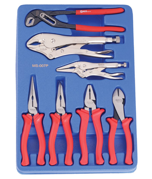 Genius Tools GNSMS007P 7 Pces Pliers Et - MPR Tools & Equipment