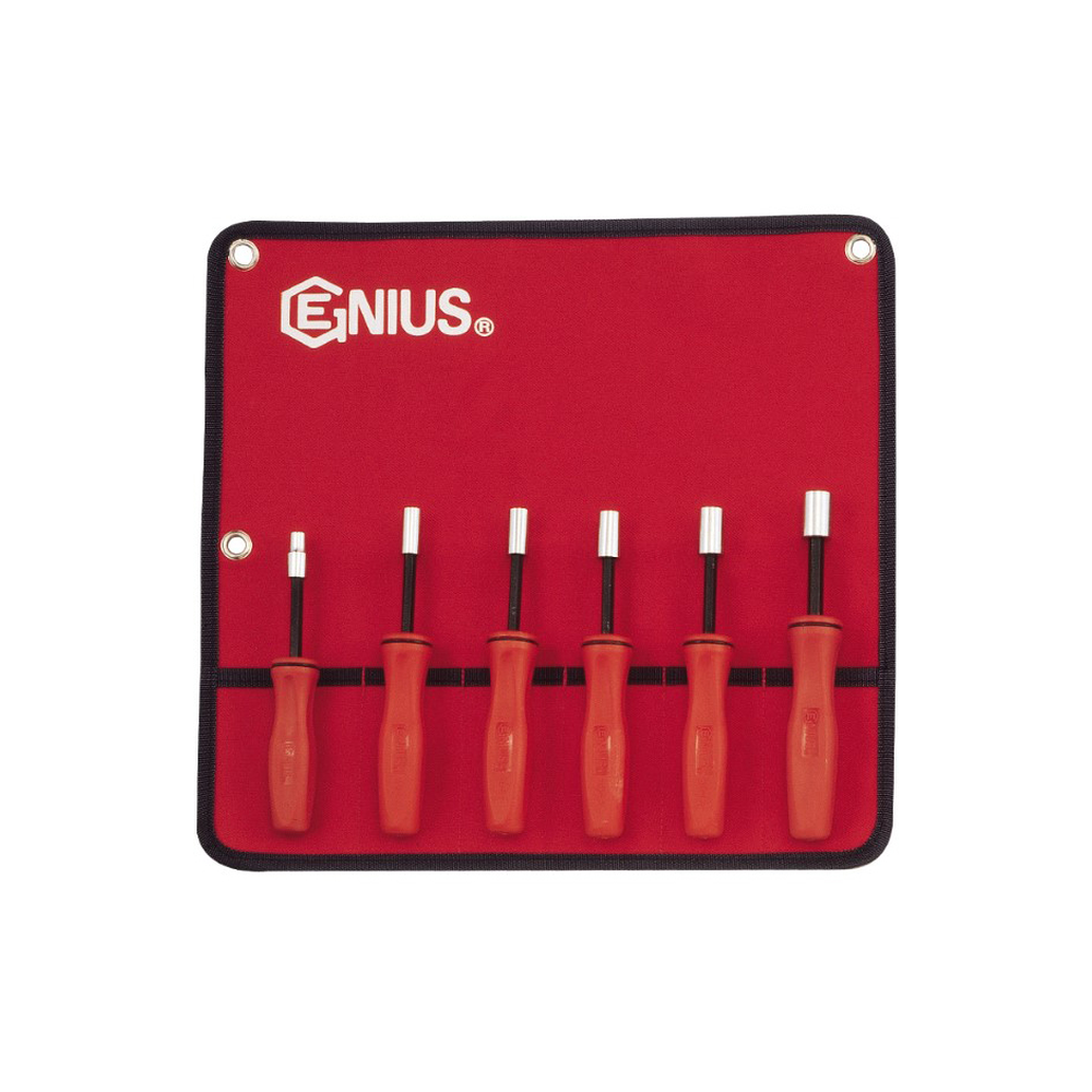 Genius Tools GNSNM006S 6Pc.Hex Nut Driver Set - MPR Tools & Equipment