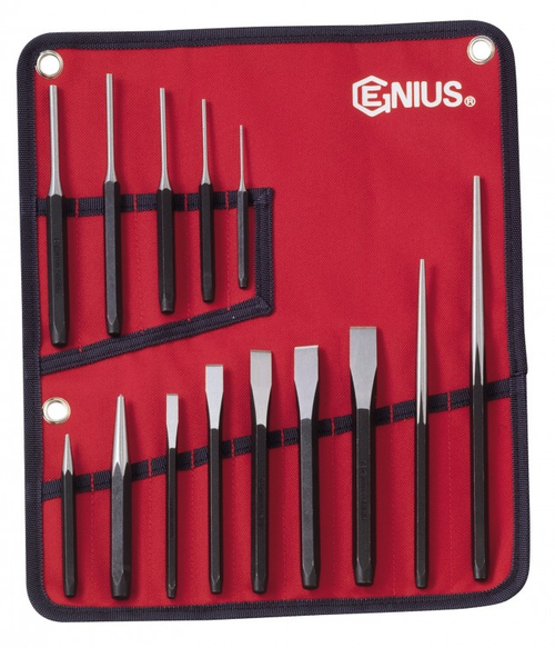 Genius Tools GNSPC514S Kit Punch & Chisels 14 Pcs - MPR Tools & Equipment