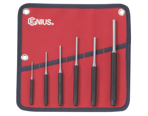 Genius Tools GNSPC566MP Pin Punch Kit Metric 6Pcs - MPR Tools & Equipment