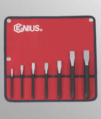 Genius Tools GNSPC567F 7 Pc Flat Chisels Set - MPR Tools & Equipment