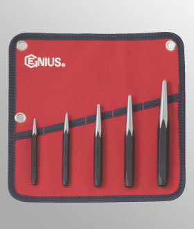 Genius Tools GNSPC575C 5 Pcs Centre Punch Set - MPR Tools & Equipment