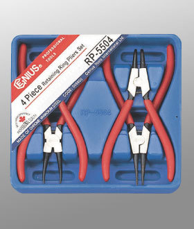 Genius Tools GNSRP5504 4 Pc Retaining Ring Pliers Set - MPR Tools & Equipment