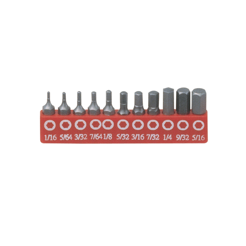 Genius Tools GNSSB311SH Hex Screwdriver Bit Set 11 Pc - MPR Tools & Equipment